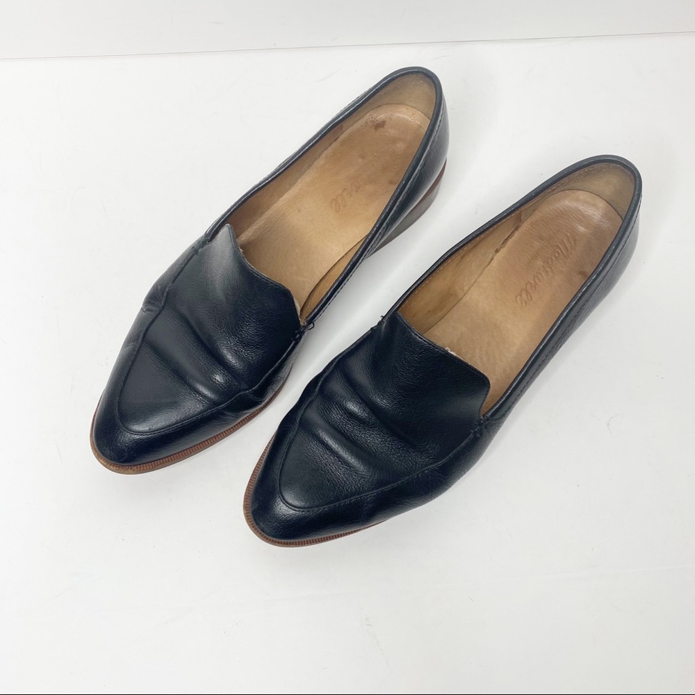 Madewell Size 9 Frances Loafer Slip On Shoe Black Leather